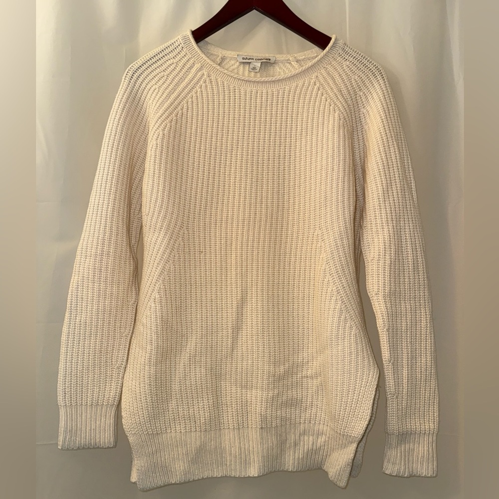 Autumn Cashmere Cream Crew Neck Sweater